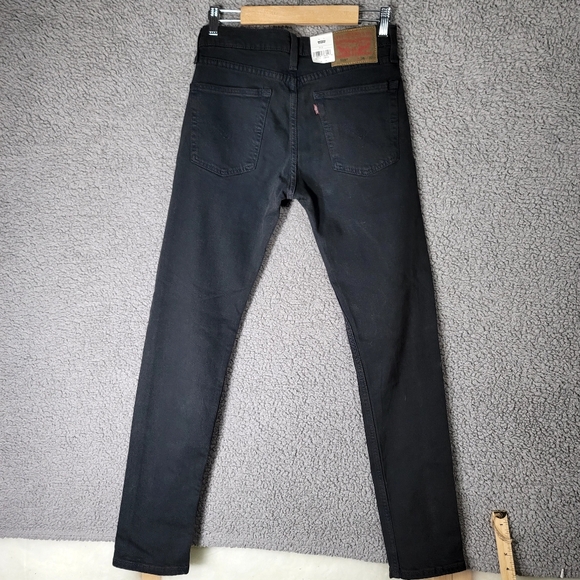 🆕️ Levi's Jeans Mens Black 28x32 510 Skinny Distressed Gothic Grunge Denim - Picture 6 of 14